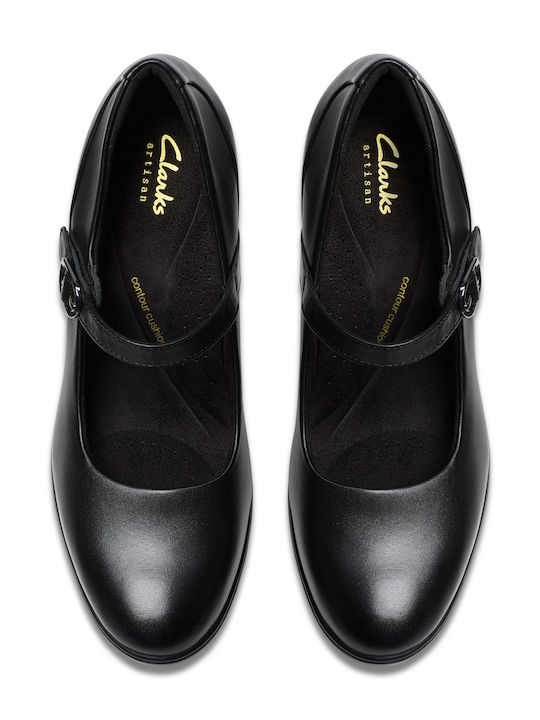 Leder Pumps Schwarz