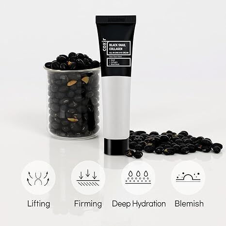 Black Snail Collagen All-in-One Eye Cream for Anti-Aging, Moisturizing & Firming 30ml