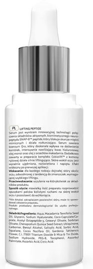 Apis Natural Cosmetics Lifting Peptide Snap-8 Крем за Очи за Хидратация, Повдигане на Клепачите, Стягане, Възстановяване, Блясък и Торбички 30ml