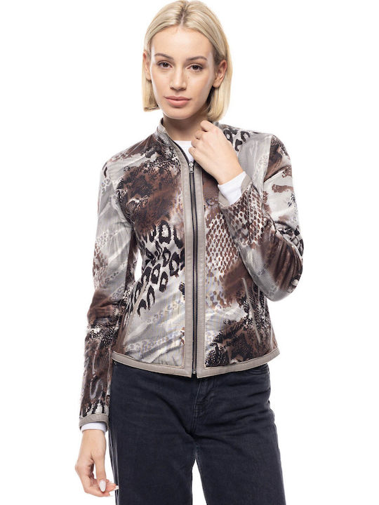 Code Leather Women's Biker Jacket Vison