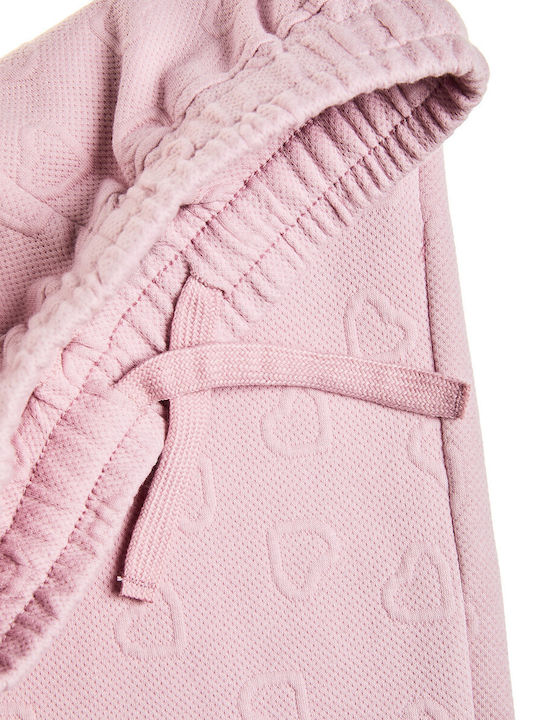 Kids Sweatpants Set With Top Pink
