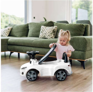 FreeOn Ride On Mini Car Ride On for 12+ Months White