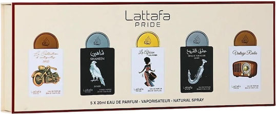 Lattafa Pride Collection No.5 Set de Parfumuri Unisex Eau De Parfum 5 Arome Diferite Set 5x20ml