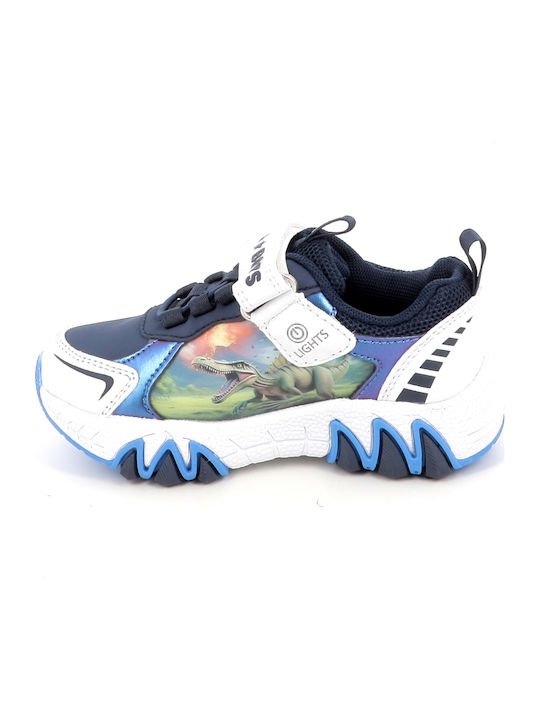 Spinosauro Kinder Sneaker mit Lichtern Blau