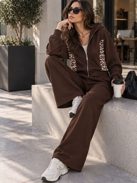 Brown Tracksuit Set