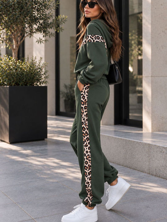 Khaki Sweatpants Set