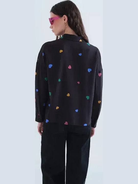 Long Sleeve Women's Shirt Black