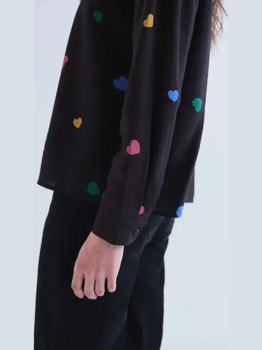 Long Sleeve Women's Shirt Black