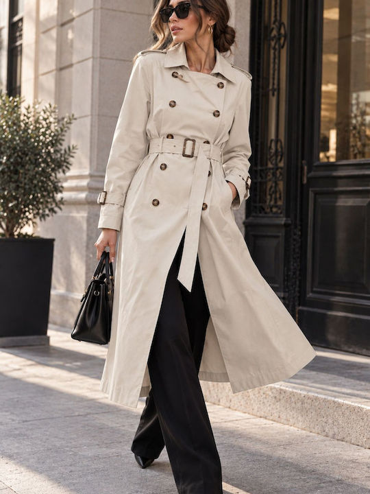Women's Ecru Gabardine