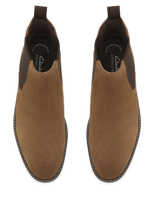 Jaxen Easy Suede Ghete Barbați Maro