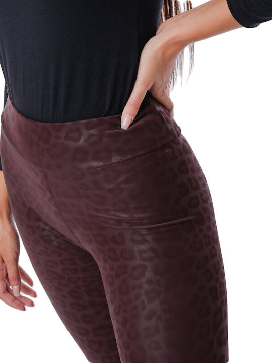 Women's Burgundy Leggings