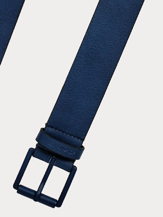 Herren Gürtel Leder Marineblau