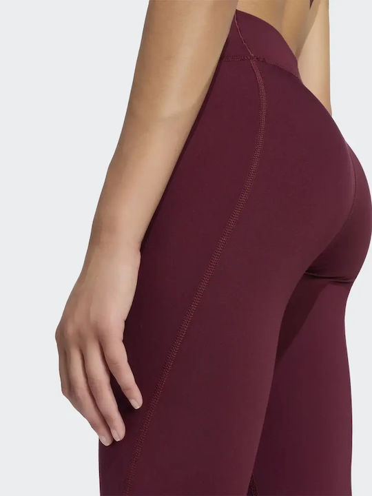 Adidas Training Дамски Клин Висока Талия Dark Red