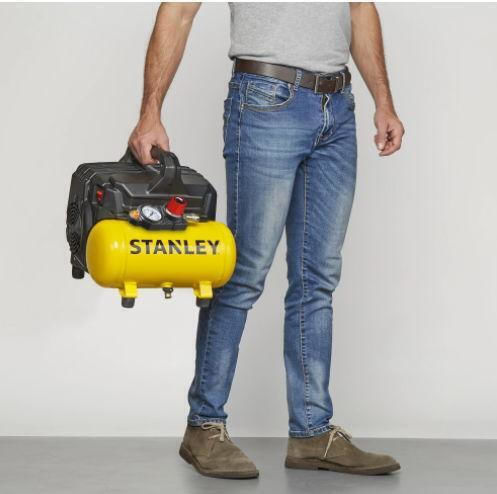 Stanley Compresor de aer 59dB cu Putere 1hp și Rezervor de aer 6lt