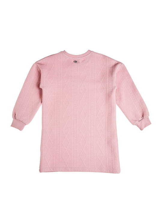 Mädchenkleid mit Pailletten Rosa
