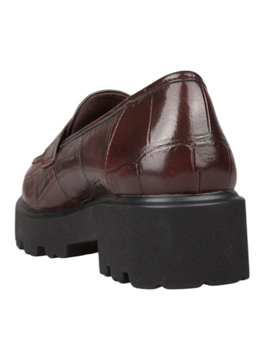 Damen Mokassins in Roter Farbe