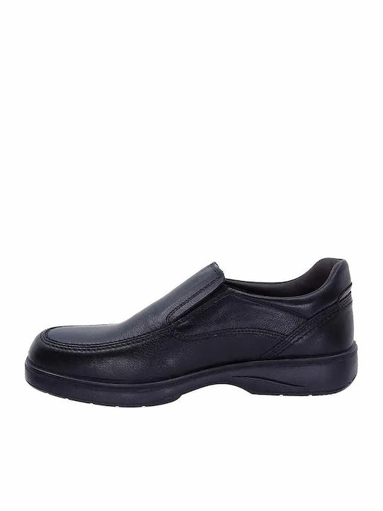 Leder Herren Freizeitschuhe Anatomisch Schwarze