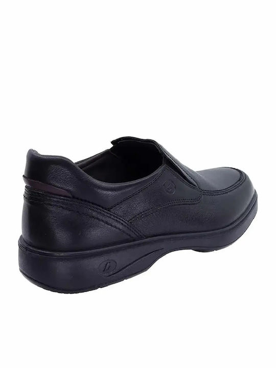 Leder Herren Freizeitschuhe Anatomisch Schwarze