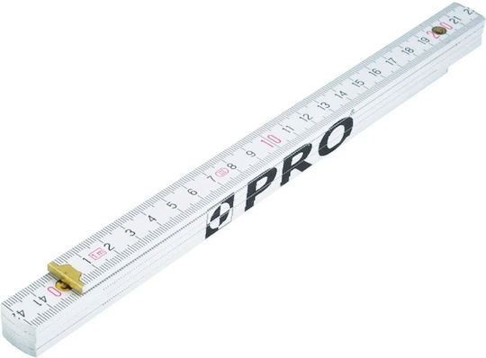 Profindustry 3-01-04-26-012 Wooden Folding Ruler 2m