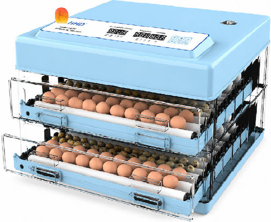 Automatic Egg Incubator 140 Eggs with Steam System & Battery Support 2022