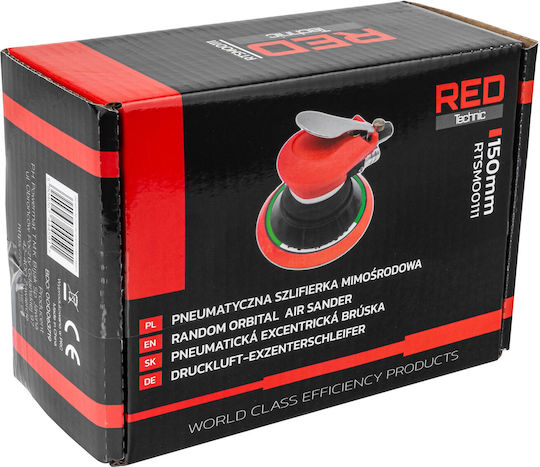 Red Technic Șlefuitor Excentric Pneumatic cu Diametrul de 125 mm și Viteza de 10000 rpm