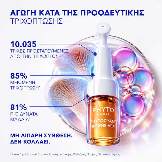 Phyto Phytocyane Ампули срещу Косопад на Коса за Мъже 12x5ml