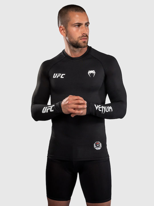 Venum Ανδρική Μακρυμάνικη Μπλούζα VNMUFC-00569-108 για MMA / Jiu-Jitsu Μαύρη