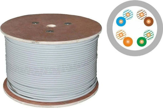 Q-Lantec U/UTP Cat.5e Кабел за Ethernet мрежа без конектори 500м Сив 1бр