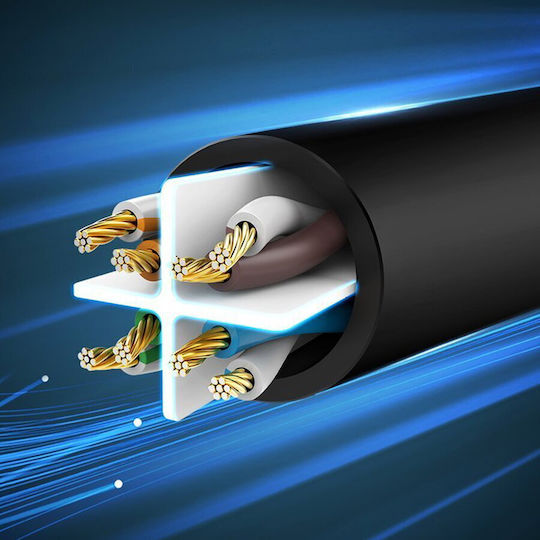 Ugreen U/UTP Cat.6 Cablu de rețea Ethernet 1.5m Negru 1buc