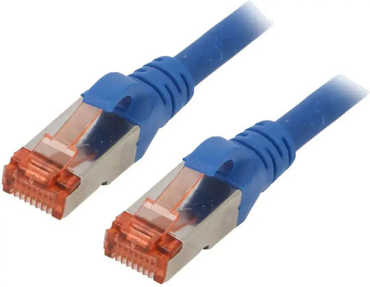Digitus S/FTP Kat.6 (Gigabit) Netzwerkkabel Ethernet 1m Blau