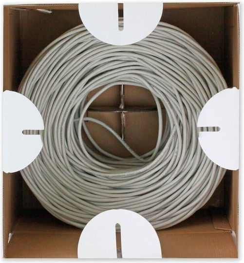 Techly U/UTP Cat.5e Ethernet Network Cable without Terminated Connectors 305m Gray