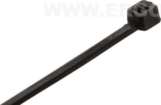 Ergom Plastic Cable Ties 80mmx2.4mm In Black Colour 100pcs E01TK-01020100201