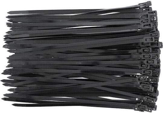 Yato Plastic Cable Ties 200mm x 4.8mm in Black Colour (100 pcs) Yato