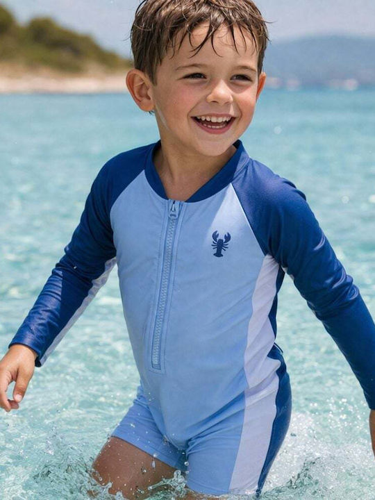 Swim Essentials Kids One-Piece Swimsuit With Long Sleeve Catch Of The Day