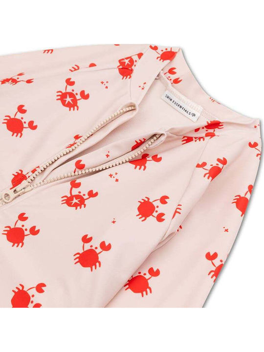 Swim Essentials Kids One-Piece Swimsuit With Long Sleeve Oh Crab