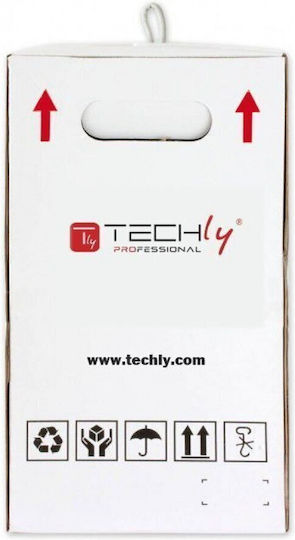 Techly Директно Свързване На Мед Кат.6 (Gigabit) Мрежов Кабел Ethernet 305м Сив