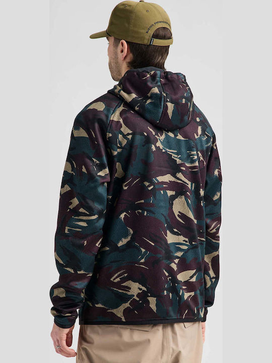 Мъжка Зелка Fleece с Качулка Seersucker Camo