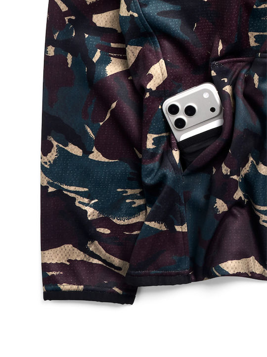 Мъжка Зелка Fleece с Качулка Seersucker Camo