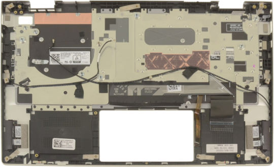 Tastatură Laptop Keyboard Palmrest Dell Inspiron 13,3" 7300 7306 2-în-1 Dwwxk 0dwwxk Ο0dwwxk 3wmfx 03wmfx O3wmfx 6kxgm 06kxgm O6kxgm W3n1f 0w3n1f Ow3n1f 460.0l206.0001 Us Retroiluminat Argintiu Κωδ.41585uspalmblsil