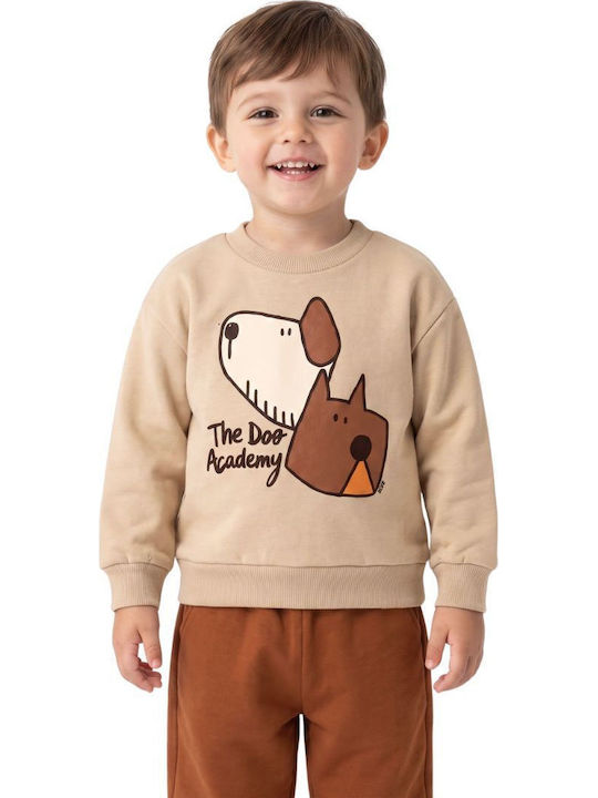 Kids Sweatpants Set Biscotto
