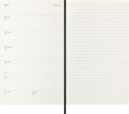 Moleskine Classic Седмичен Планер B5 2027 Черен 17x25εκ. (с Персонализация)