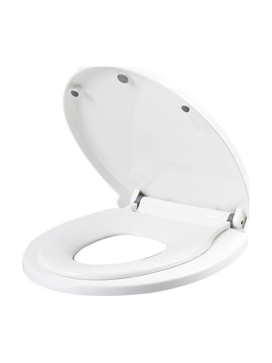 Capac de toaletă pentru copii din plastic alb