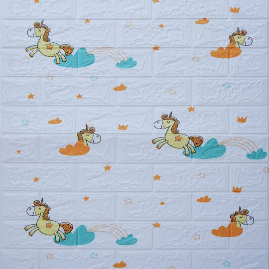 Autocolant Decorativ 3D Pentru Perete Copii Din Spumă 70x77cm 10 Bucăți