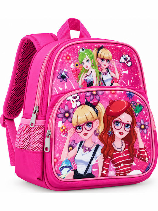School Backpack For Elementary With Water Bottle Holder Fuchsia School Backpack For Elementary With Water Bottle Holder Fuchsia