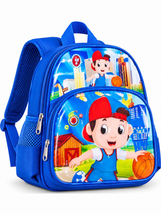 School Backpack For Elementary With Water Bottle Holder Blue School Backpack For Elementary With Water Bottle Holder Blue