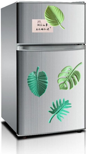 Set 4 Refrigerator Magnets Flippy Leaf Design Made Abs Magnet Green