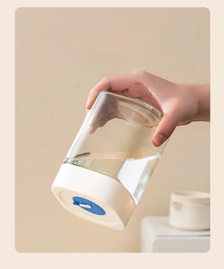 Vază Utilizare Generală Cu Capac Ermetic Sticlă Albă 500ml