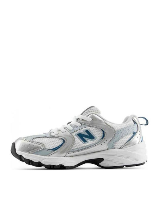 530 Lifestyle Kinder Sneaker Silber mit Lichtern