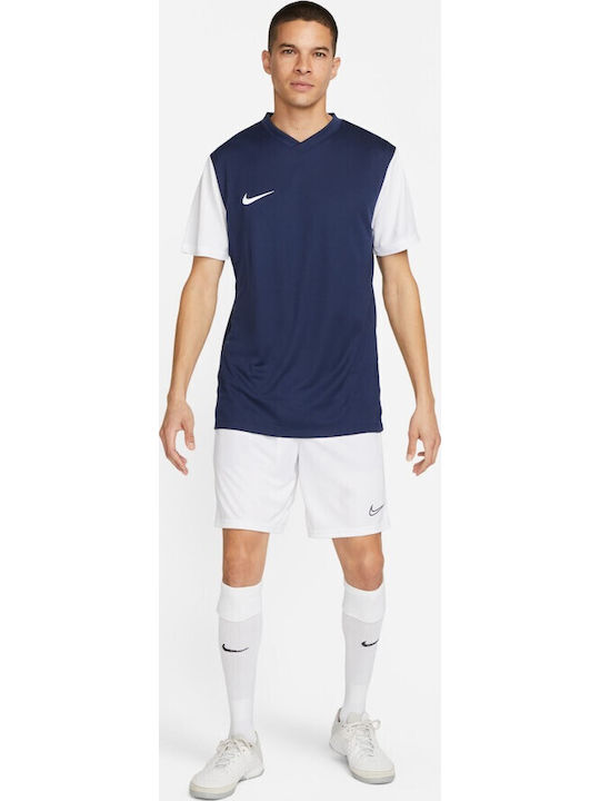 Tiempo Premier II JSY Athletic Short Sleeve T-shirt Navy Blue