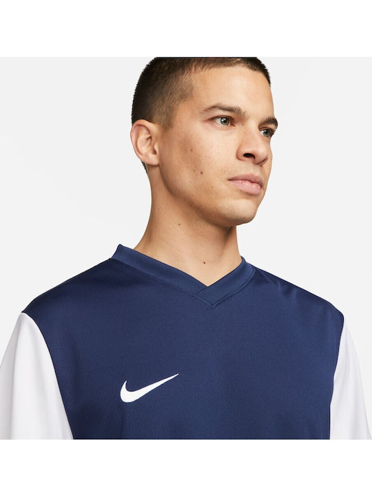 Tiempo Premier II JSY Athletic Short Sleeve T-shirt Navy Blue